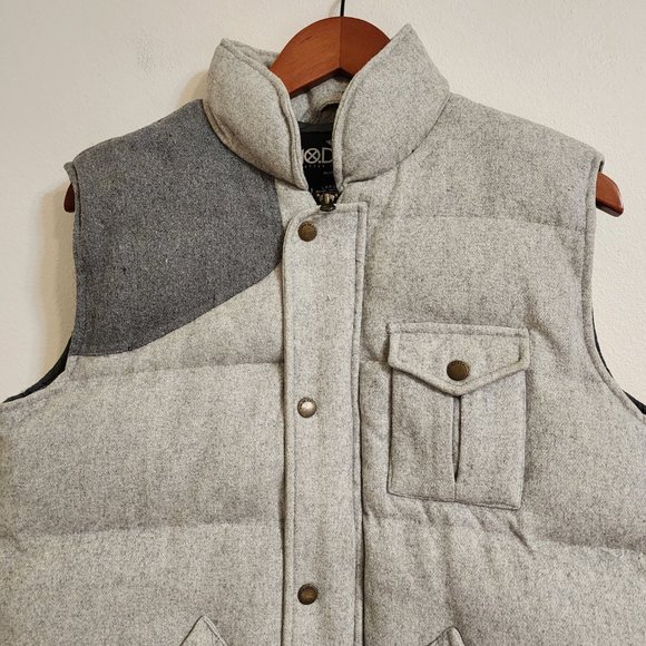10 Deep Men's Puffer Vest Jacket, Grey, Size L,Wool Blend, Outdoor, Casual. - Picture 5 of 16